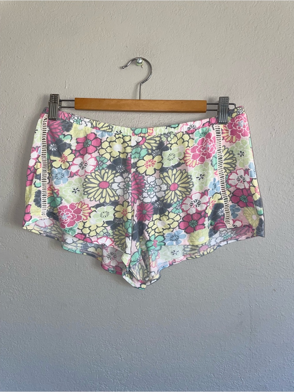 Xhilaration Floral Lounge Shorts - Pink, Yellow, Green, Gray